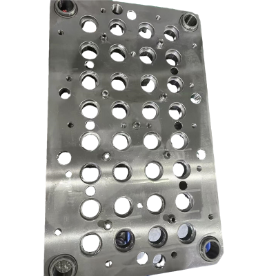 precision custom plate with multiple holes